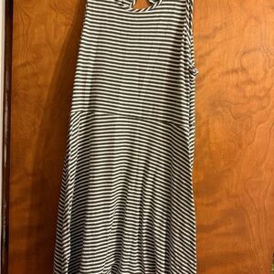 Maurices sage Green and White Striped Mini Dress